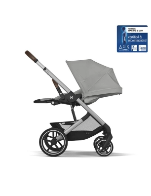 Cochecito 2 piezas Cybex Balios S Lux Stone Grey/Silver Frame