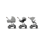 Cochecito 2 piezas Cybex Balios S Lux Stone Grey/Silver Frame