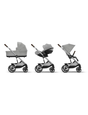 Cochecito 2 piezas Cybex Balios S Lux Stone Grey/Silver Frame