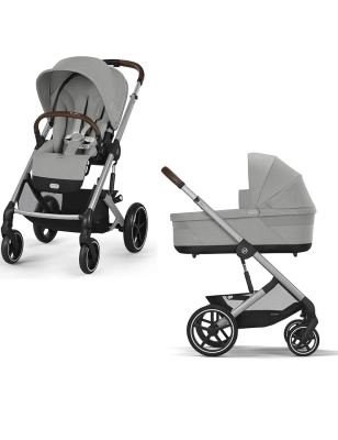 Cochecito 2 piezas Cybex Balios S Lux Stone Grey/Silver Frame