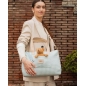 Bolsa Zip Luigi de Giraffa Bianca e Blu