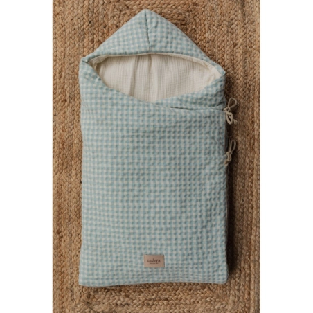 Saco Cuco Capucha Luigi Interior Bambula de Giraffa Bianca e Blu