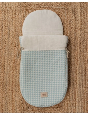 Saco Cuco Luigi Interior Bambula de Giraffa Bianca e Blu