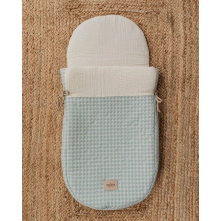 Saco Cuco Luigi Interior Bambula de Giraffa Bianca e Blu