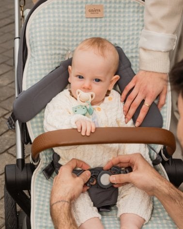 Colchoneta Standar Luigi de Giraffa Bianca e Blu Mint