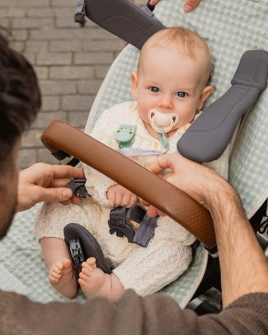 Colchoneta Standard Luigi de Giraffa Bianca e Blu Mint