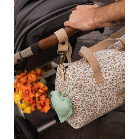 Bolsa Zip Rosela de Giraffa Bianca e Blu