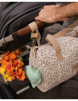 Bolsa Zip Rosela de Giraffa Bianca e Blu
