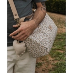 Bolsa Zip Rosela de Giraffa Bianca e Blu