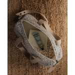 Bolsa Zip Rosela de Giraffa Bianca e Blu