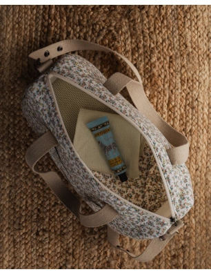 Bolsa Zip Rosela de Giraffa Bianca e Blu