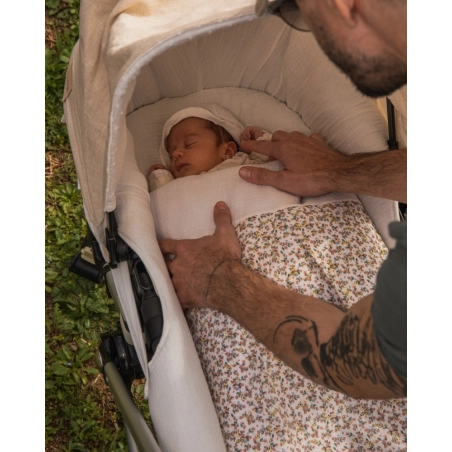 Saco Cuco Rosela Interior Bambula de Giraffa Bianca e Blu