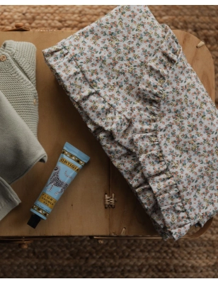 Toquilla Rosela Interior Bambula de Giraffa Bianca e Blu