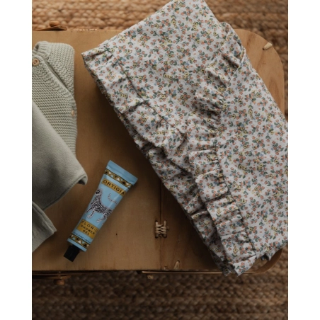 Toquilla Rosela Interior Bambula de Giraffa Bianca e Blu