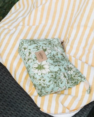 Neceser Summer 25 de Giraffa Bianca e Blu Flores Mint