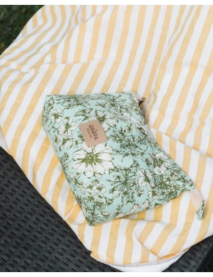 Neceser Summer 25 de Giraffa Bianca e Blu Flores Mint
