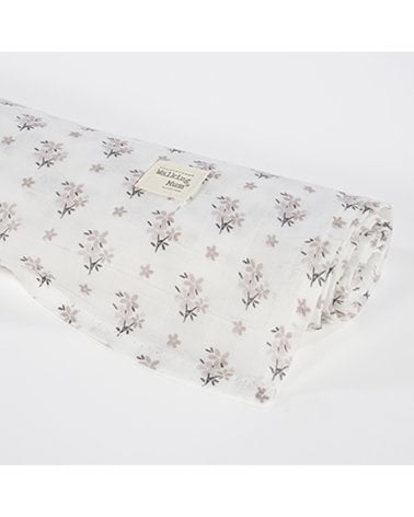 Muselina Botton de Walking Mum Flores