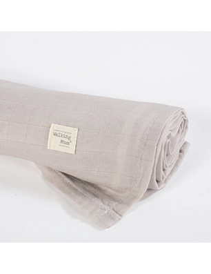 Sábana Bajera para Cuco con Muselina Sintra de Walking Mum Beige