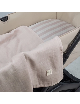 Sábana Bajera para Cuco con Muselina Sintra de Walking Mum Beige