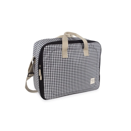 Maleta Maternal I Love Vichy de Walking Mum Negro