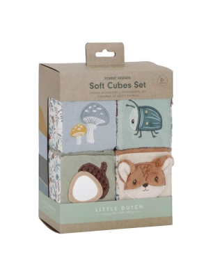 Packaging de los Cubos Blanditos Apilables Forest Friends de Little Dutch