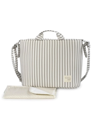 Bolso Canastilla Botton de Walking Mum Rayas