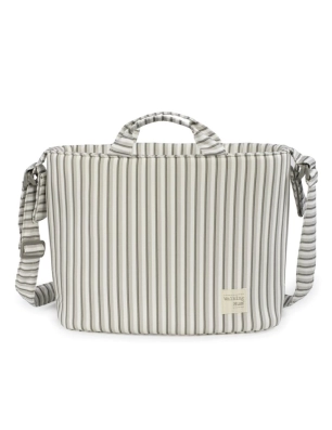 Bolso Canastilla Botton de Walking Mum Rayas