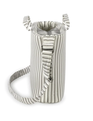Bolso Canastilla Botton de Walking Mum Rayas