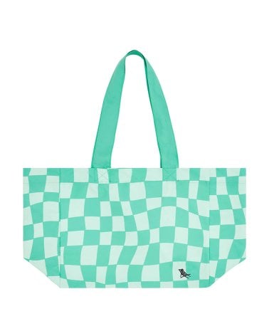 Bolsa de playa Dock & Bay Check Green