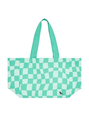 Bolsa de playa Dock & Bay Check Green