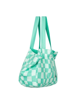 Bolsa de playa Dock & Bay Check Green