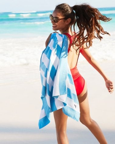 Toalla de Playa Cabana de Dock & Bay Azulón