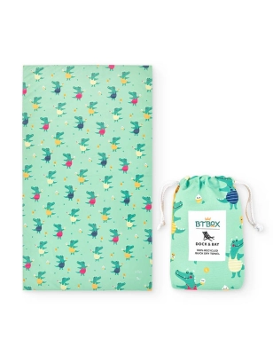 Toalla infantil Dock & Bay de Btbox Cocodrilo