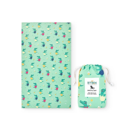 Toalla infantil Dock & Bay de Btbox Cocodrilo
