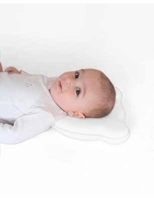 Almohada de Bebé Osito de Olmitos Blanco