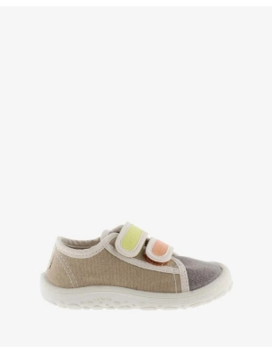 Zapatillas de Lona Basket Bosco Barefoot de Victoria Beige