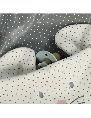 Babero con Mangas Topitos Poppy de Walking Mum