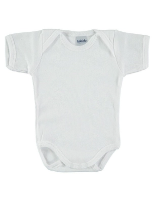 Body Cuello Americano Manga Corta 1165 Babidu Blanco