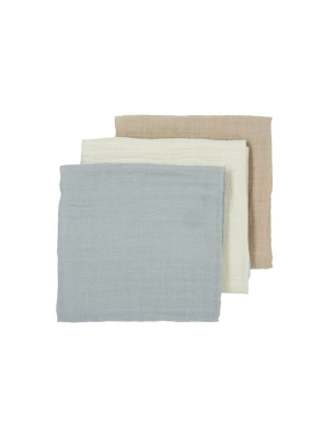 Pack 3 Muselinas Medianas de Meyco Baby Light Grey