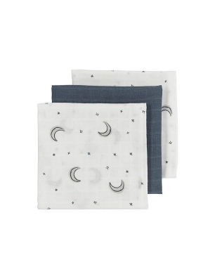 Pack 3 Muselinas Medianas de Meyco Moon Indigo
