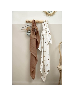 Pack 2 Muselinas Grandes de Meyco Baby Forest Animals Toffe