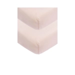 Pack 2 Sábanas Bajera Ajustables de Meyco Baby Cuna Soft Pink