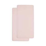 Pack 2 Sábanas Bajera Ajustables de Meyco Baby Cuna Soft Pink