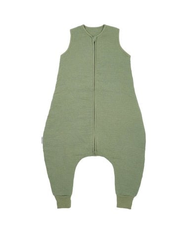 Pijama Invierno sin Mangas Muselina Lavada de Meyco Baby Olive Green