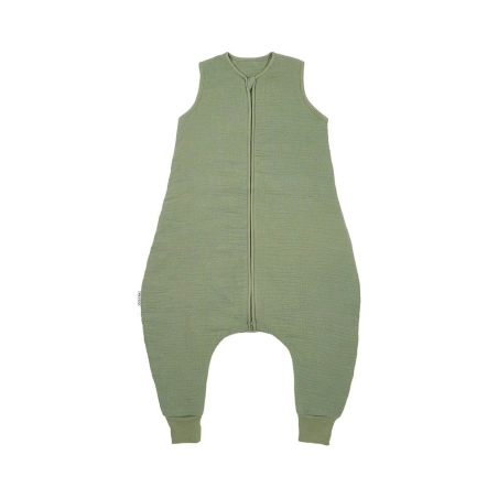 Pijama Invierno sin Mangas Muselina Lavada de Meyco Baby Olive Green