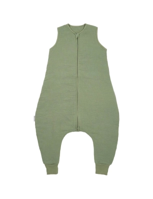 Pijama Invierno sin Mangas Muselina Lavada de Meyco Baby Olive Green