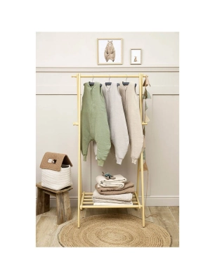 Pijama Invierno sin Mangas Muselina Lavada de Meyco Baby Olive Green