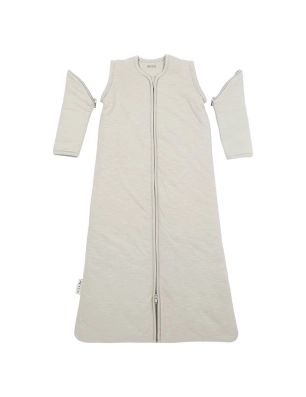 Saco Dormir Invierno Slub Desmontable de Meyco Baby Greige