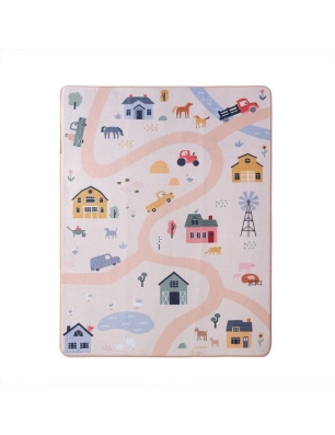 Alfombra de Juegos Suave 160x120 de Hakuna Matte Granja