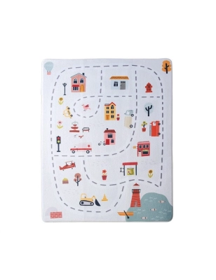 Alfombra de Juegos Suave 160x120 de Hakuna Matte Ciudad